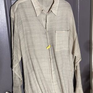 Jhane Barnes Cream Men's Shirt